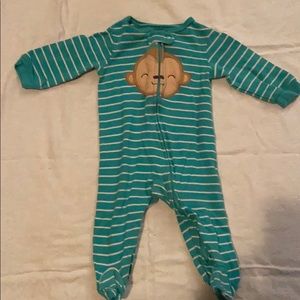 Monkey footed pajamas